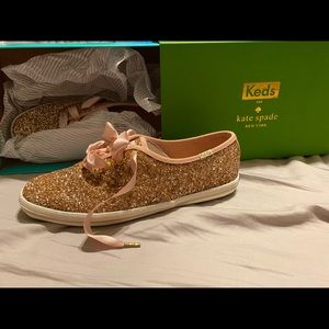 NWT Keds Betsy Johnson Rose Gold Shoes